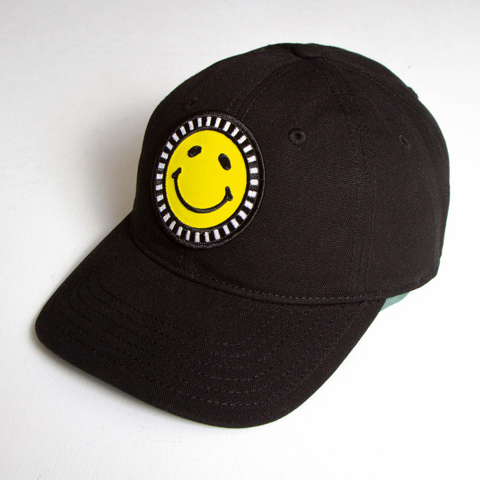 Smiley - Canvas Cap - Black