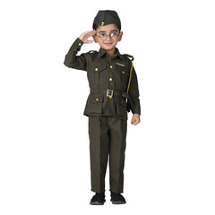 Subhash Chandra Bose Costume Dress for Boys Kids Freedom Fighter&National Hero Kids Fancy Dress Costume