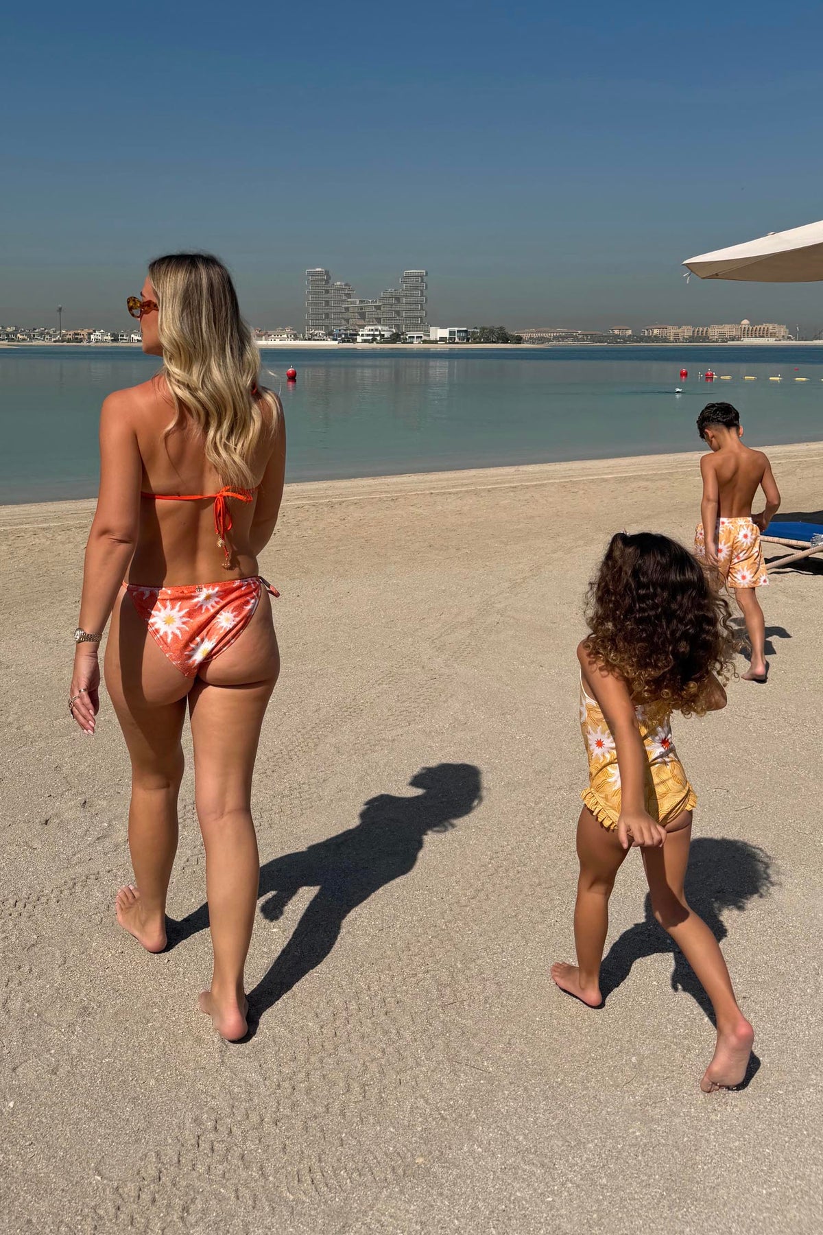 Orange Sun Tie Side Bikini Brief