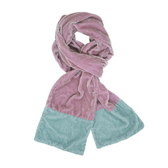 Velvet Scarf with Contrast Ends