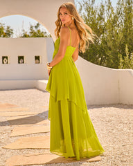 Seaside Society Tiered Maxi Dress