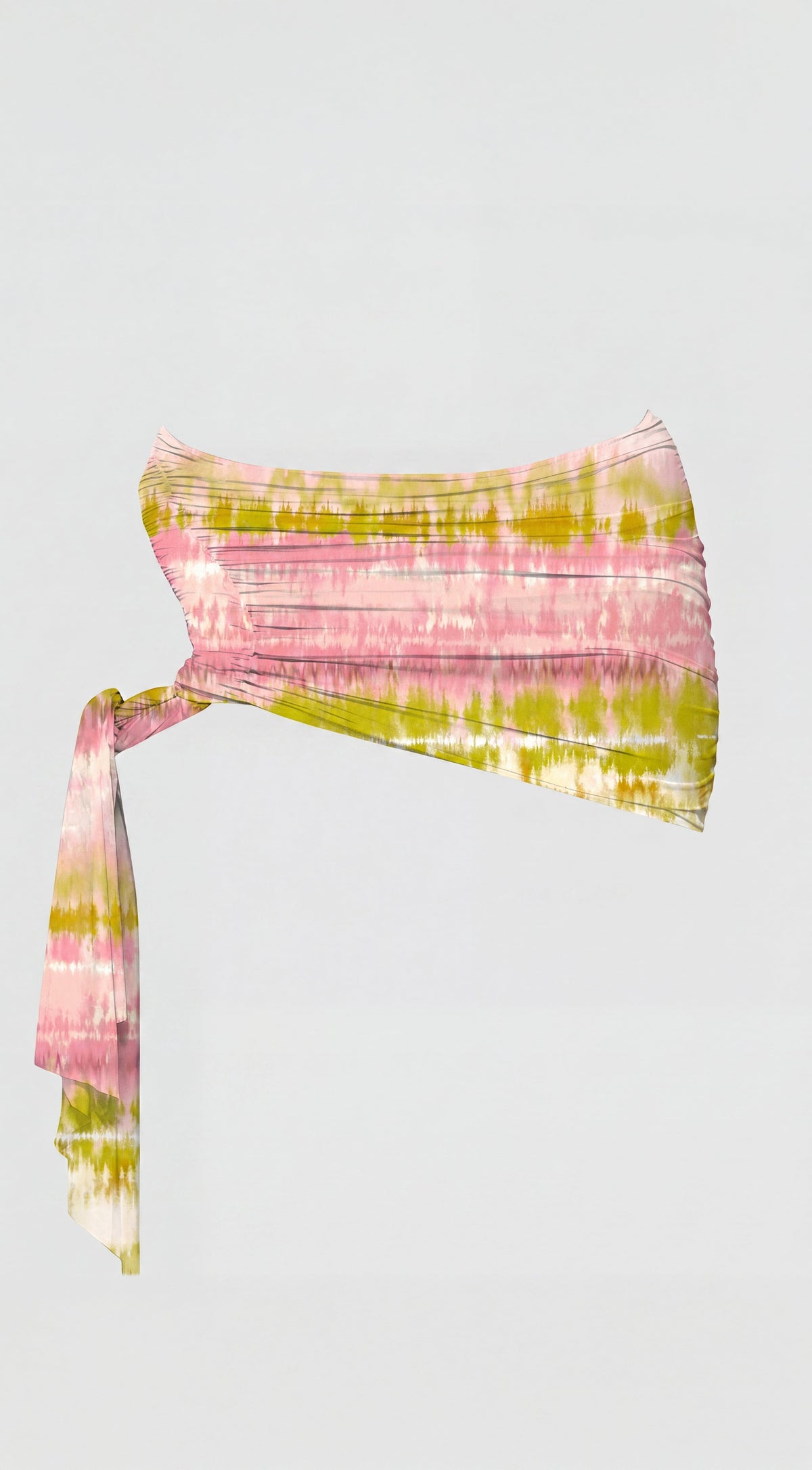 Daiquira Tie Dye Wrap Cover-Up Skirt - Pink Multi