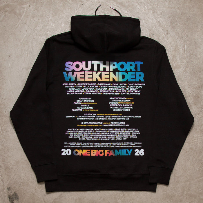 2026 Family Back Print - Hood - Black