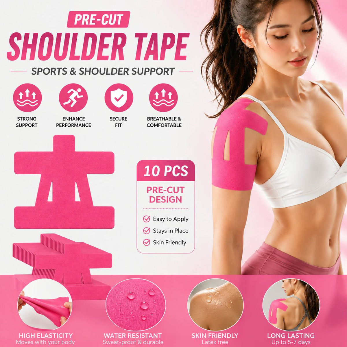 🔥 Last Day 49% OFF🔥Kinesiology Reduce Shoulder Pain & Knee Tape