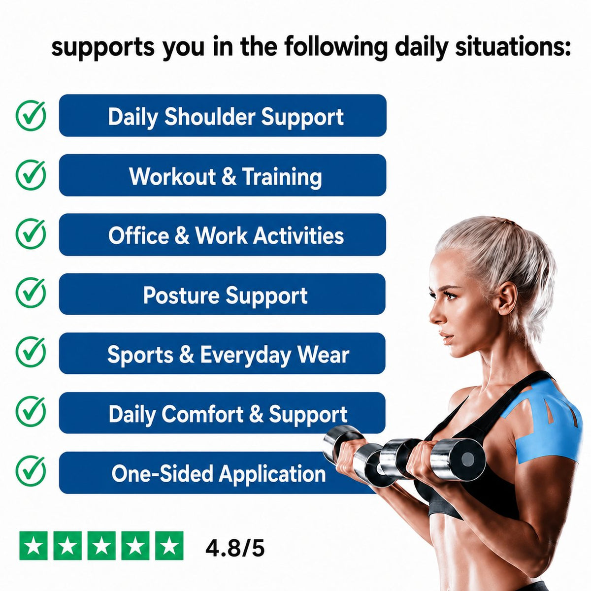 🔥 Last Day 49% OFF🔥Kinesiology Reduce Shoulder Pain & Knee Tape