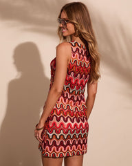 Cabana Dream Crochet Cover Up Mini Dress