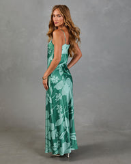 Seaside Garden Slip Floral Maxi Dress