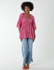 Shirred Bust Top