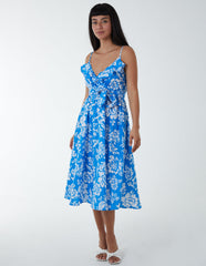 Ruffle Wrap Front Cami Dress