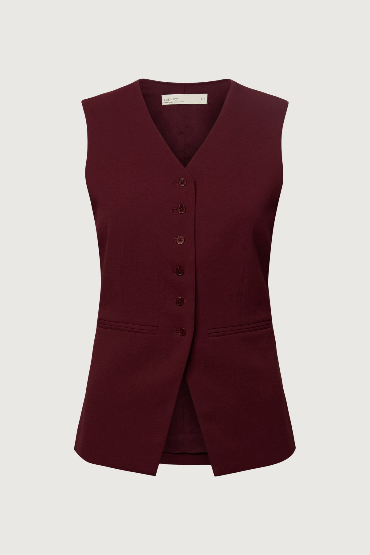 BUTTON FRONT SUITING VEST