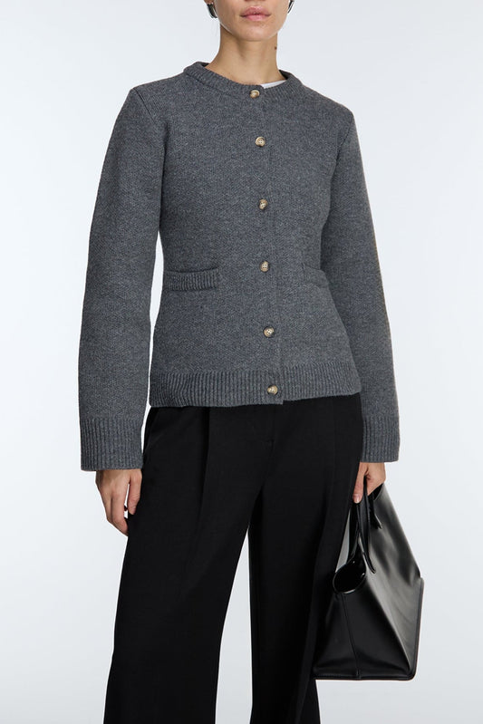 BUTTON UP CARDIGAN WITH POCKETS
