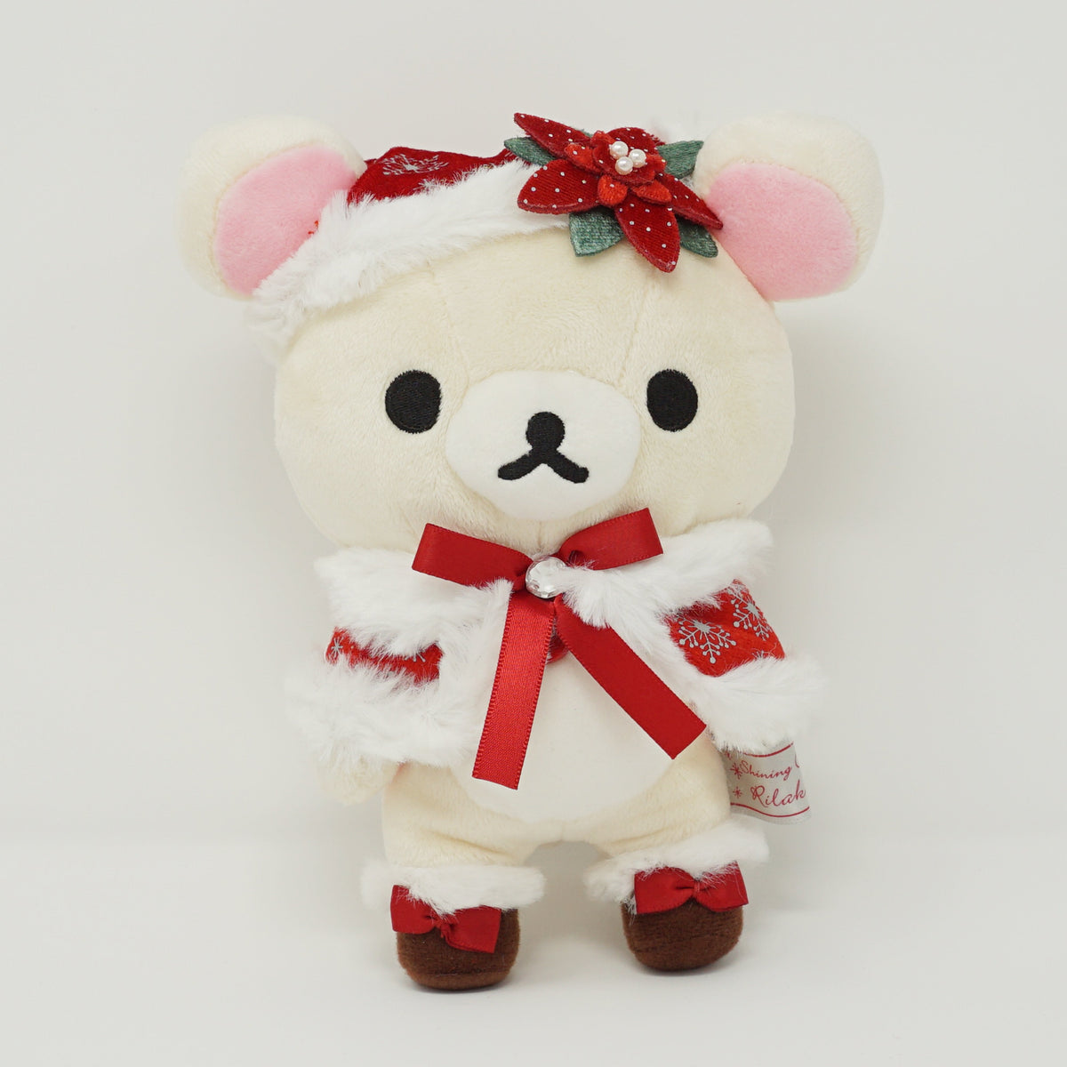 2015 Poinsettia Korilakkuma  Plush - Christmas Rilakkuma Store Limited - San-X