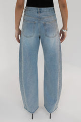 HIGH RISE VINTAGE WASH BARREL JEAN