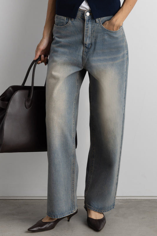 27" VINTAGE WASH REGULAR DENIM JEAN