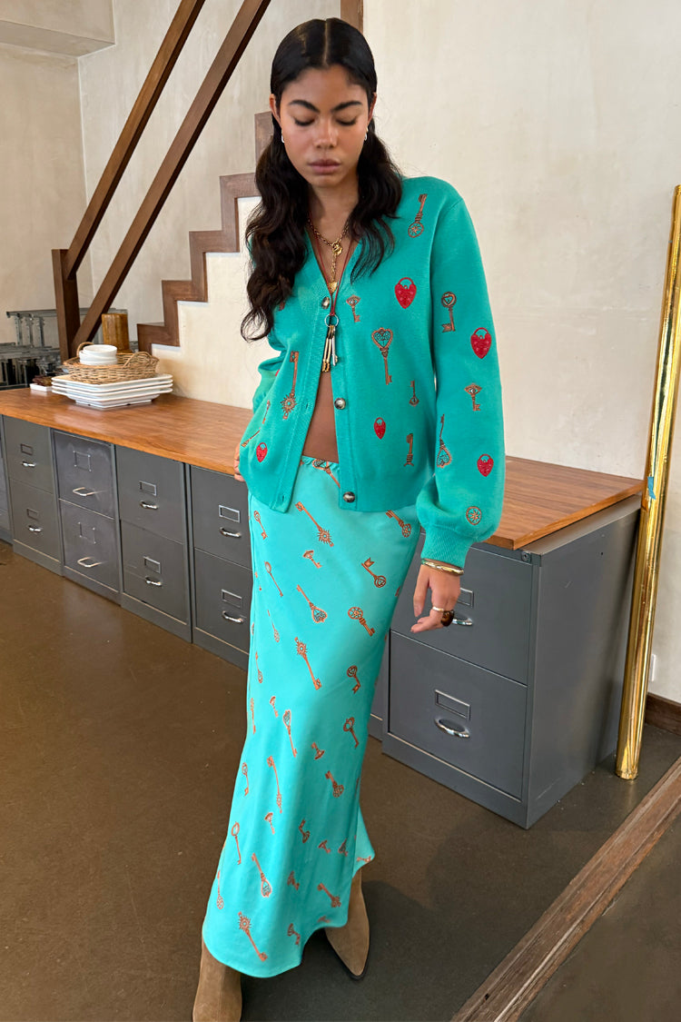 Turquoise Key Dorris Skirt