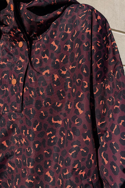Dark Leopard Rain Mac