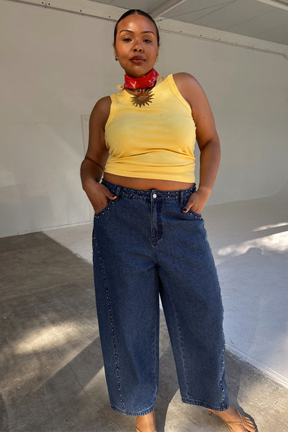 Lemon Ribbed Tank