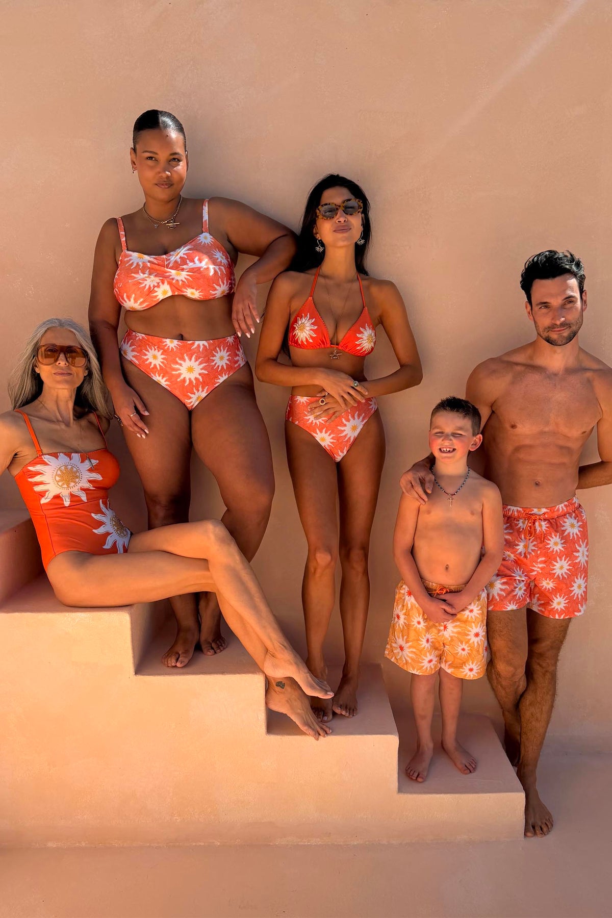 Orange Sun High Waist Bikini Brief