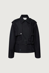 NEW SHORT BELTED TRENCH COAT