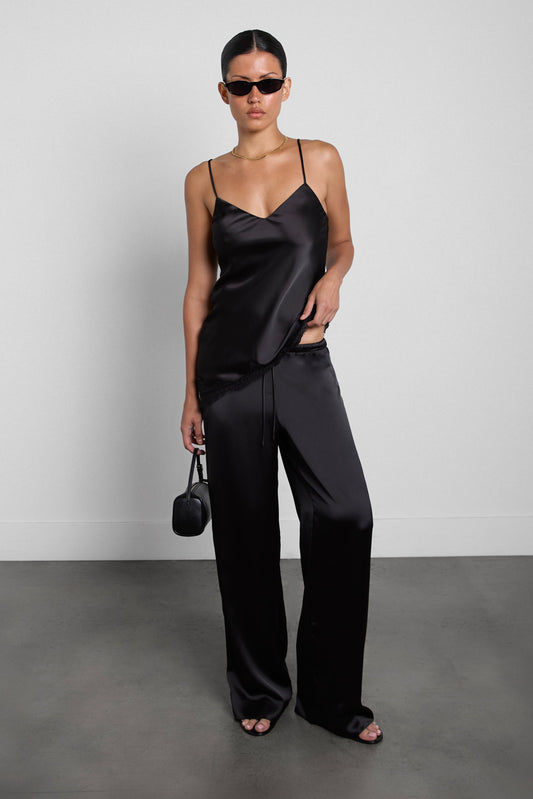 SATIN DRAWSTRING PANT