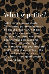 Chocolate Abstract Tilly Dress Petite
