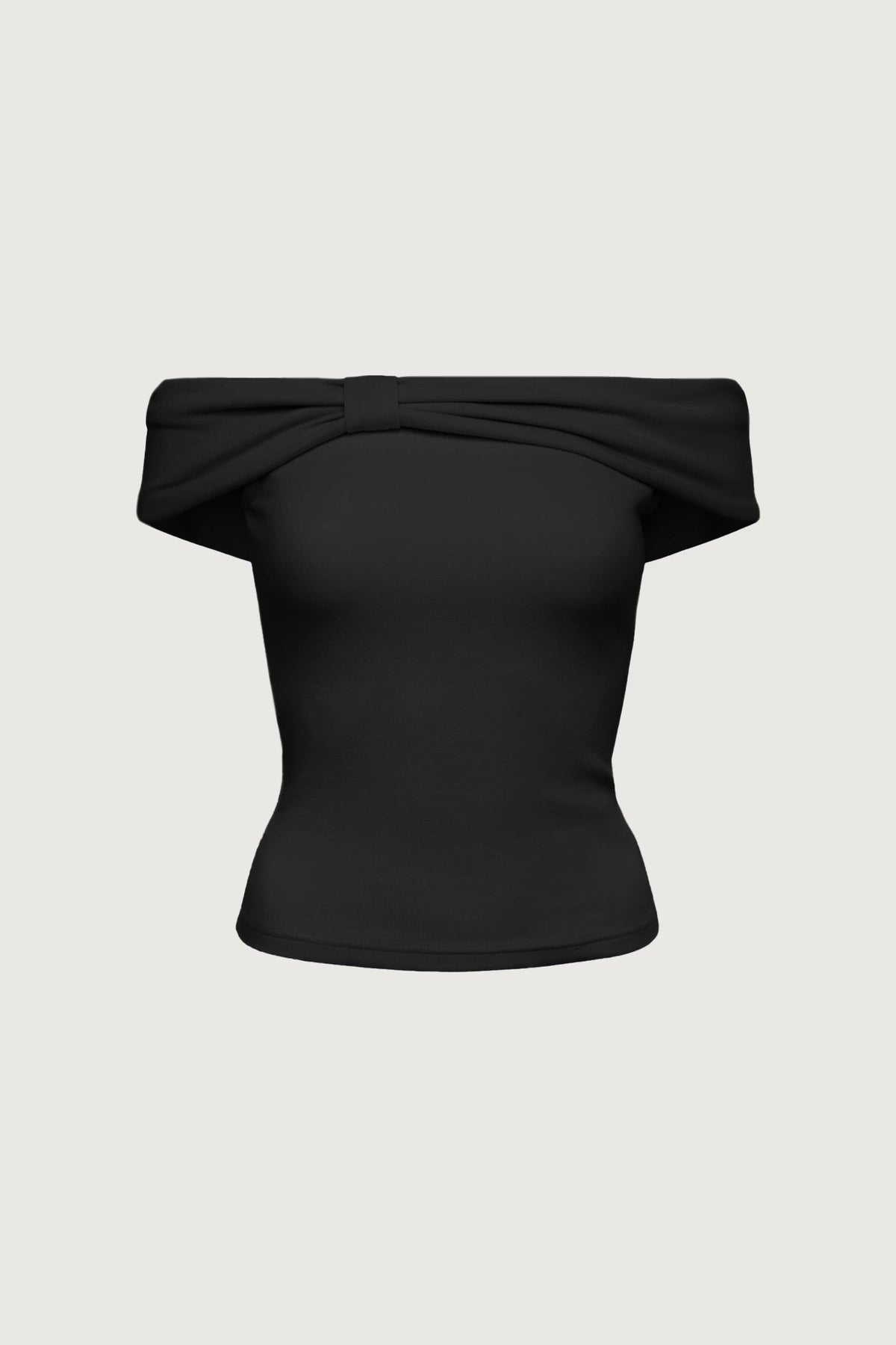 OFF THE SHOULDER BOW TOP