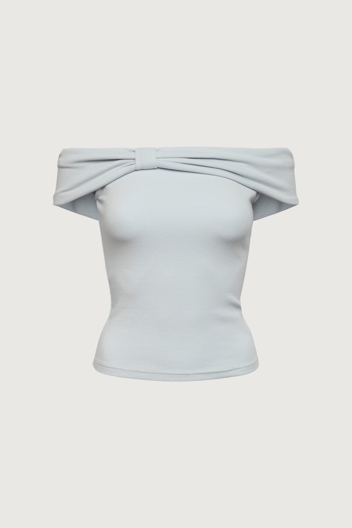 OFF THE SHOULDER BOW TOP