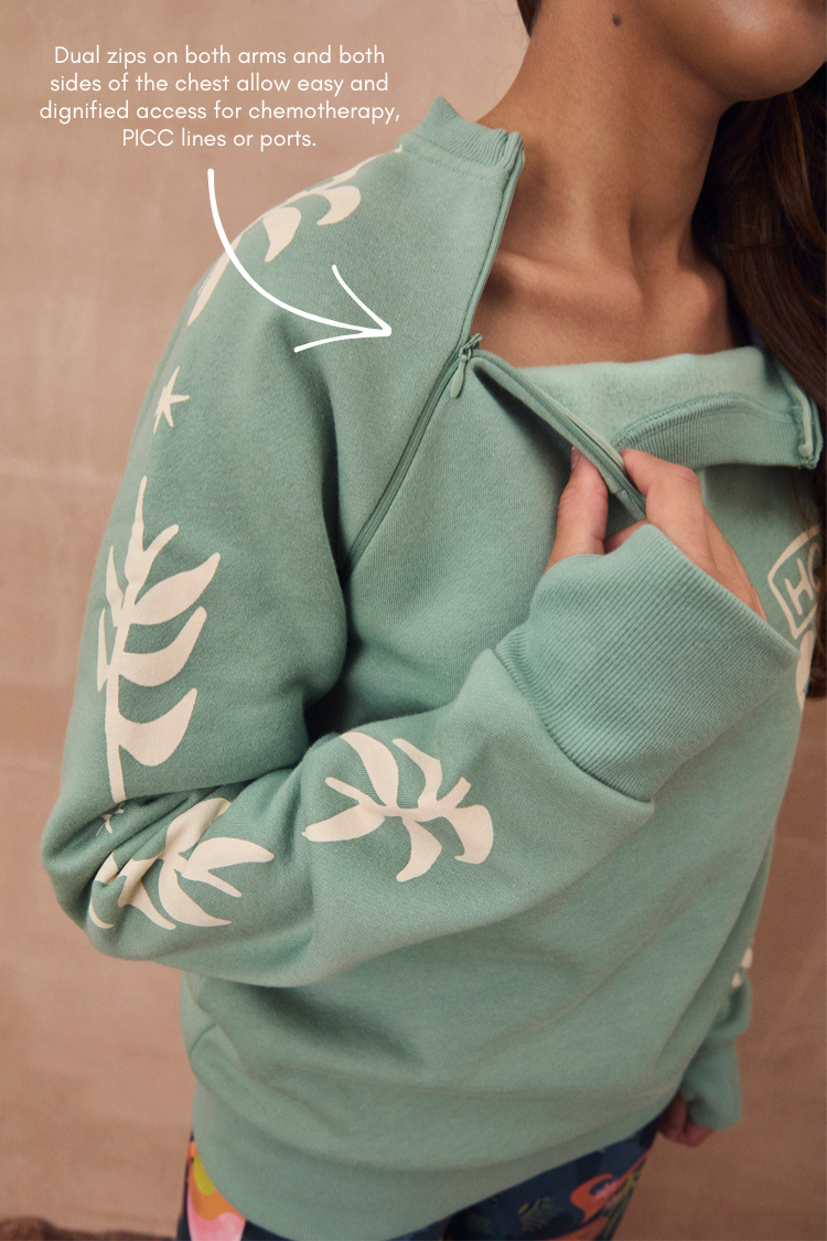 Sage Sundazed Accessible Sweatshirt