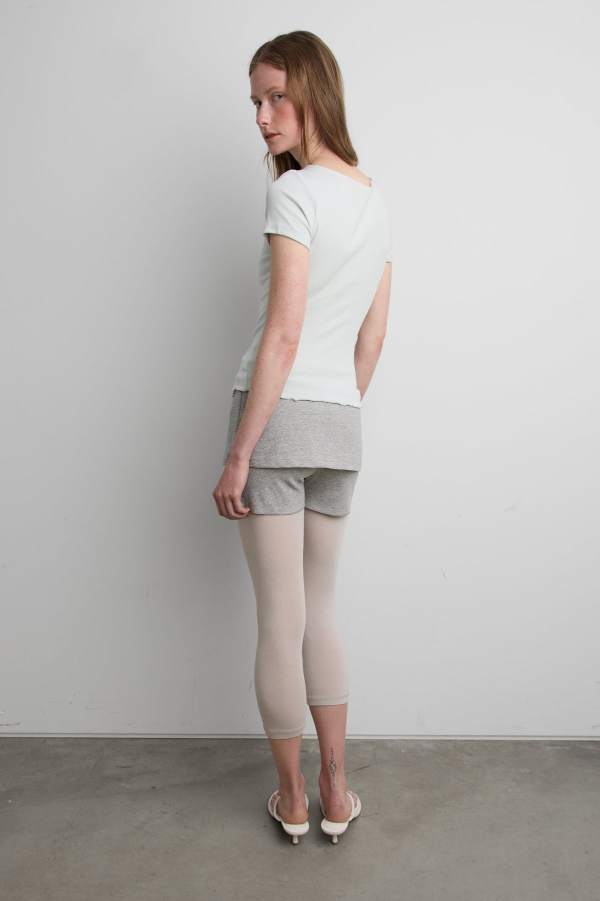LAYERED LACE TOP WITH TWIST FRONT DETAIL