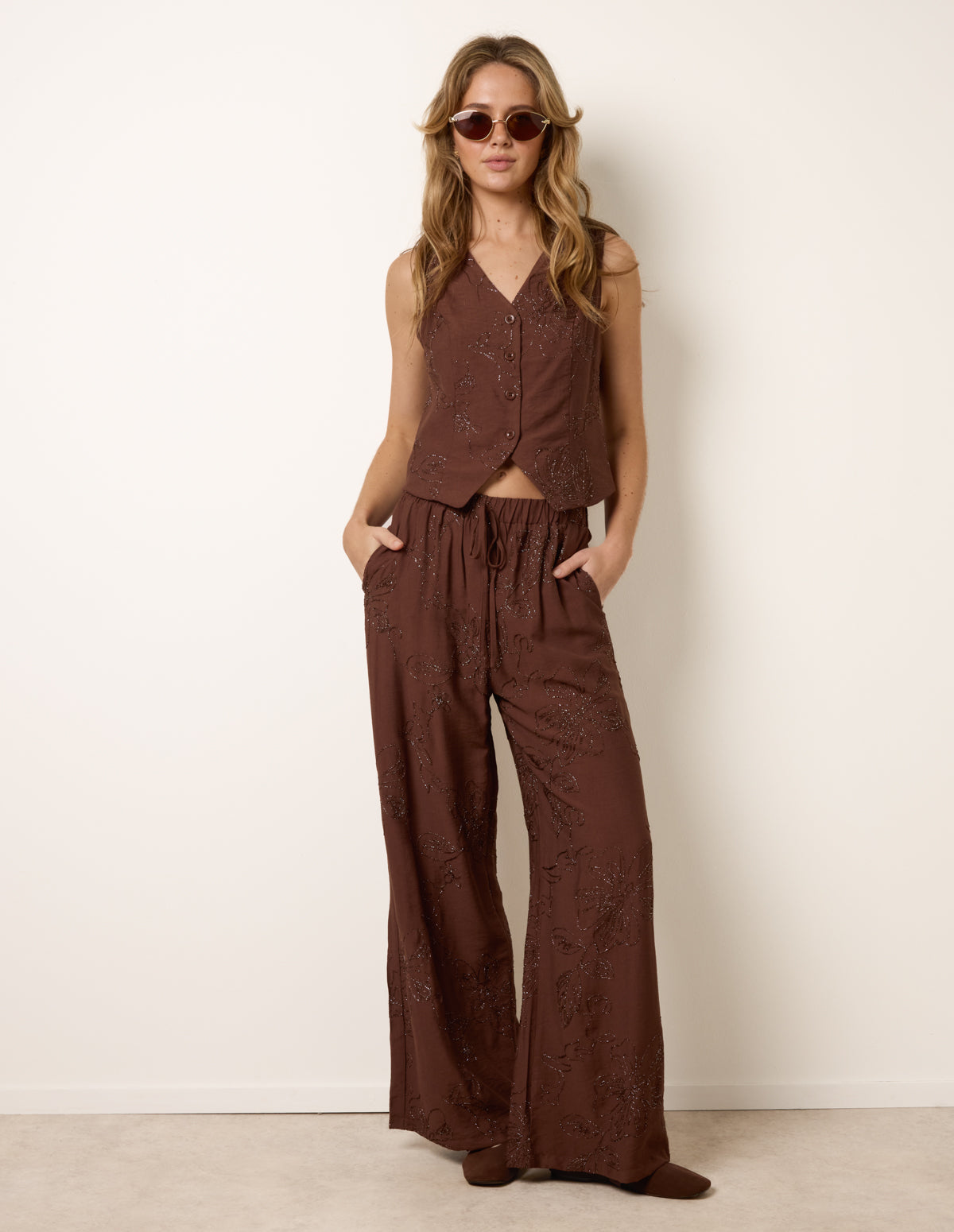 Embroidered Pattern Co-Ord Set