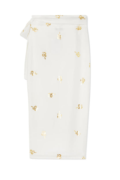 Gold Snake Jaspre Wrap Skirt