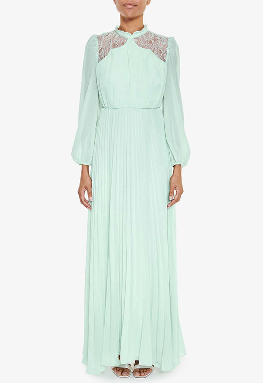 True Decadence Blue Long Sleeve Lace Dress