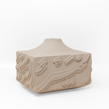 Artisan Calligraphy Base/Candle Holder