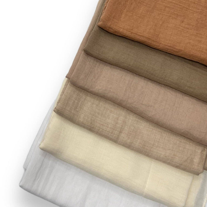 Big Plain Cotton Blend Scarf
