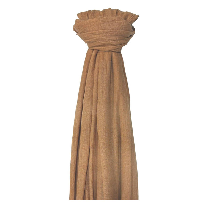 Big Plain Cotton Blend Scarf