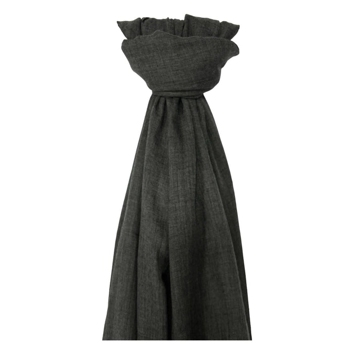 Big Plain Cotton Blend Scarf