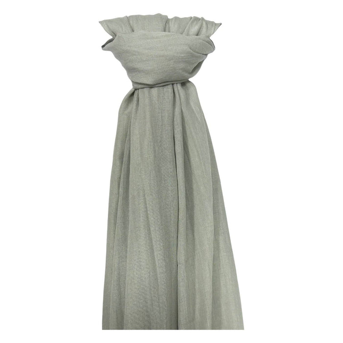 Big Plain Cotton Blend Scarf