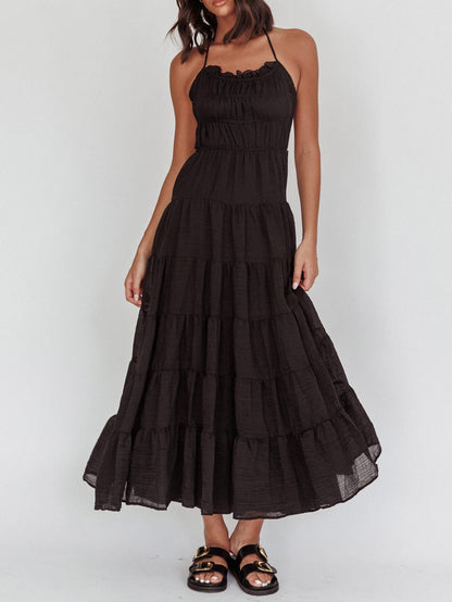 Good Timer Halter Maxi Dress