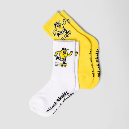BLAST KIDS LOGO SKATE SOCKS (2 PACK)