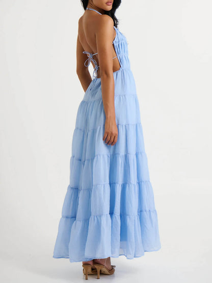 Good Timer Halter Maxi Dress