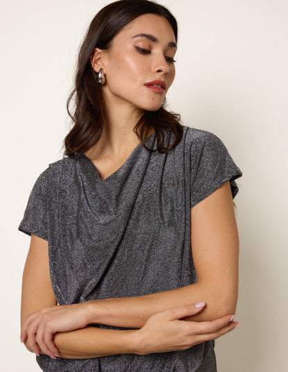 Cowl Neck Draped Top