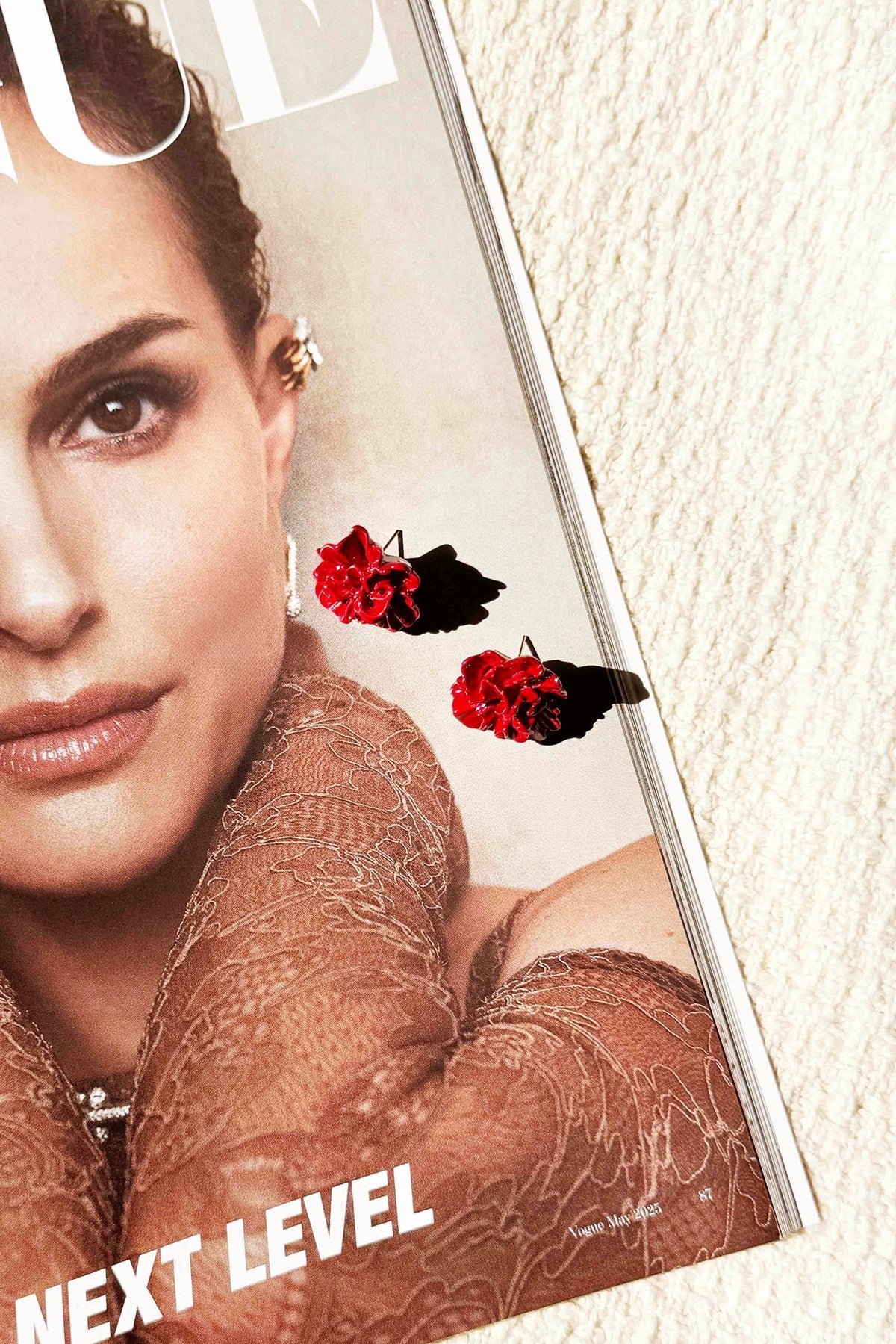 Carmen Rose Earrings - Wine