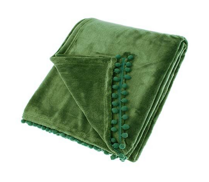 Cashmere touch fleece throw