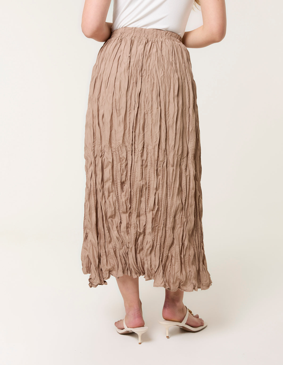 Crinkled Texture Skirt