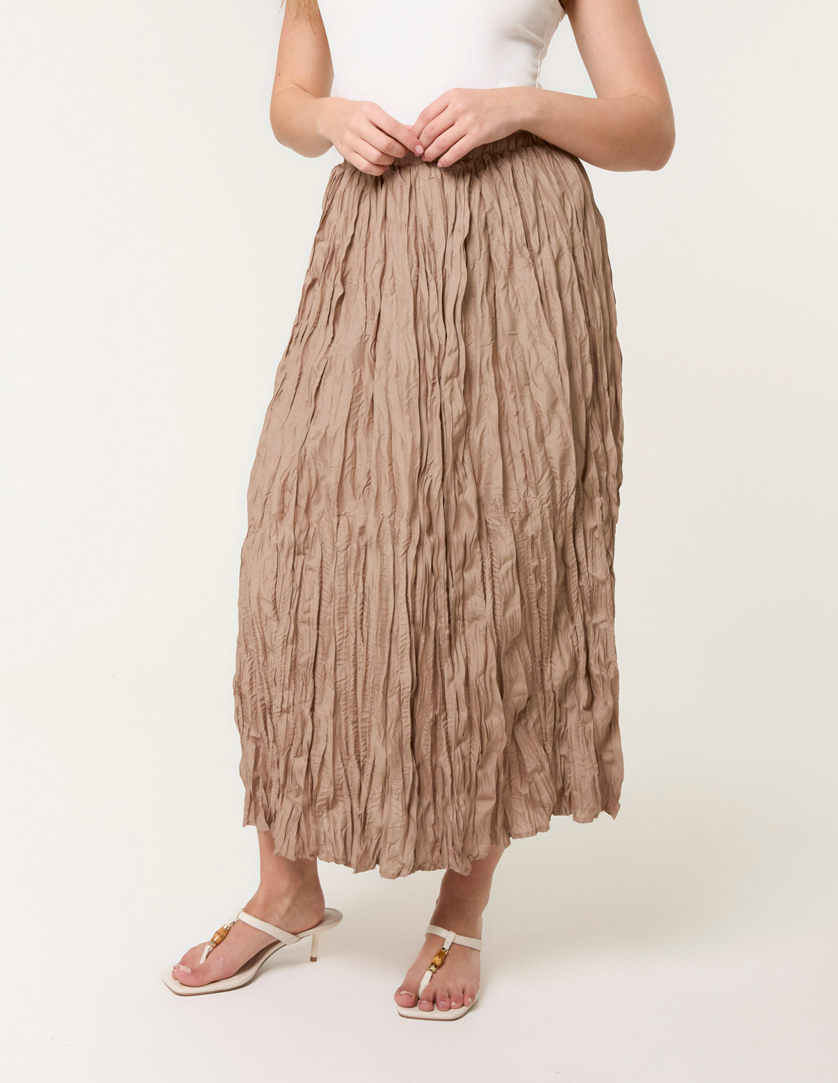 Crinkled Texture Skirt