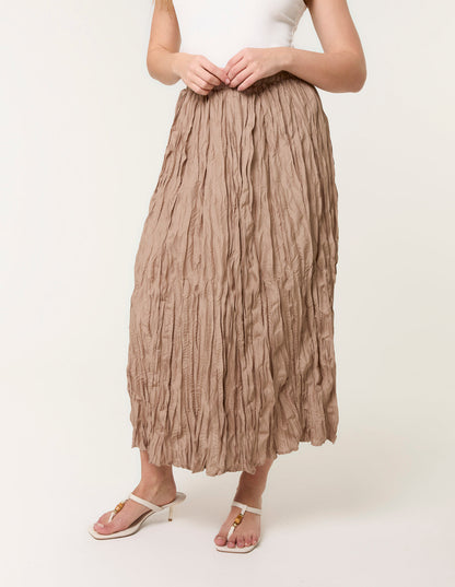 Crinkled Texture Skirt