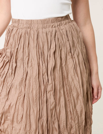 Crinkled Texture Skirt