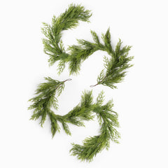 H Potter - Faux Cedar Creek Wreath & Garlands Set