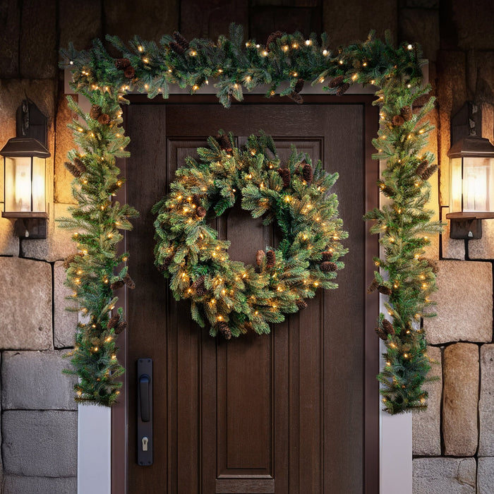 H Potter - Faux Starlit Hollow Set of Two Garland