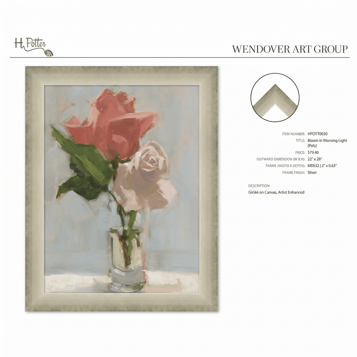 H Potter Bloom In Morning Light Canvas Wall Art